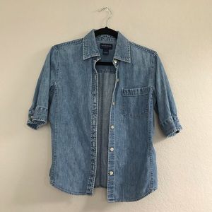 ⭐️FINAL SALE⭐️ Ann Taylor Jean Button Down Shirt